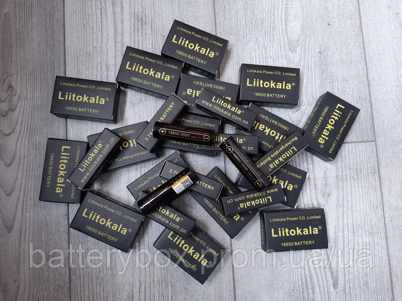 Нові 18650 3500mAh високоємні акумулятори LiitoKala Lii-35A 2179581211 фото