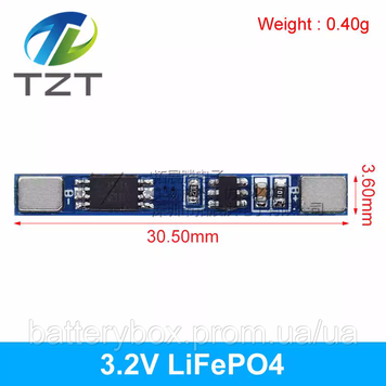 Плата захисту заряду розряду LiFePo4 1S 3.2V 3А 2496119933 фото