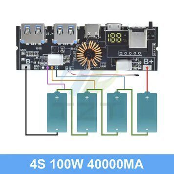 Плата зарядки повербанку Fast Charge 4S 100W QC4 2188305883 фото