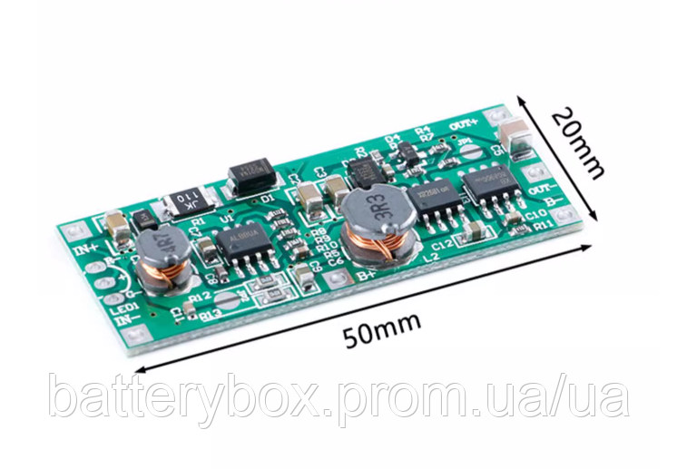 Модуль безперебійного живлення (ДБЖ) IN li-ion 3.7V / OUT 12V (9V) 2198814628 фото